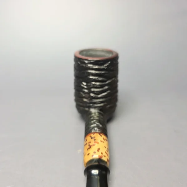 Emiliano Partially Rusticated Nosewarmer w/ Jupati Handmade Briar Pipe, New - Image 6