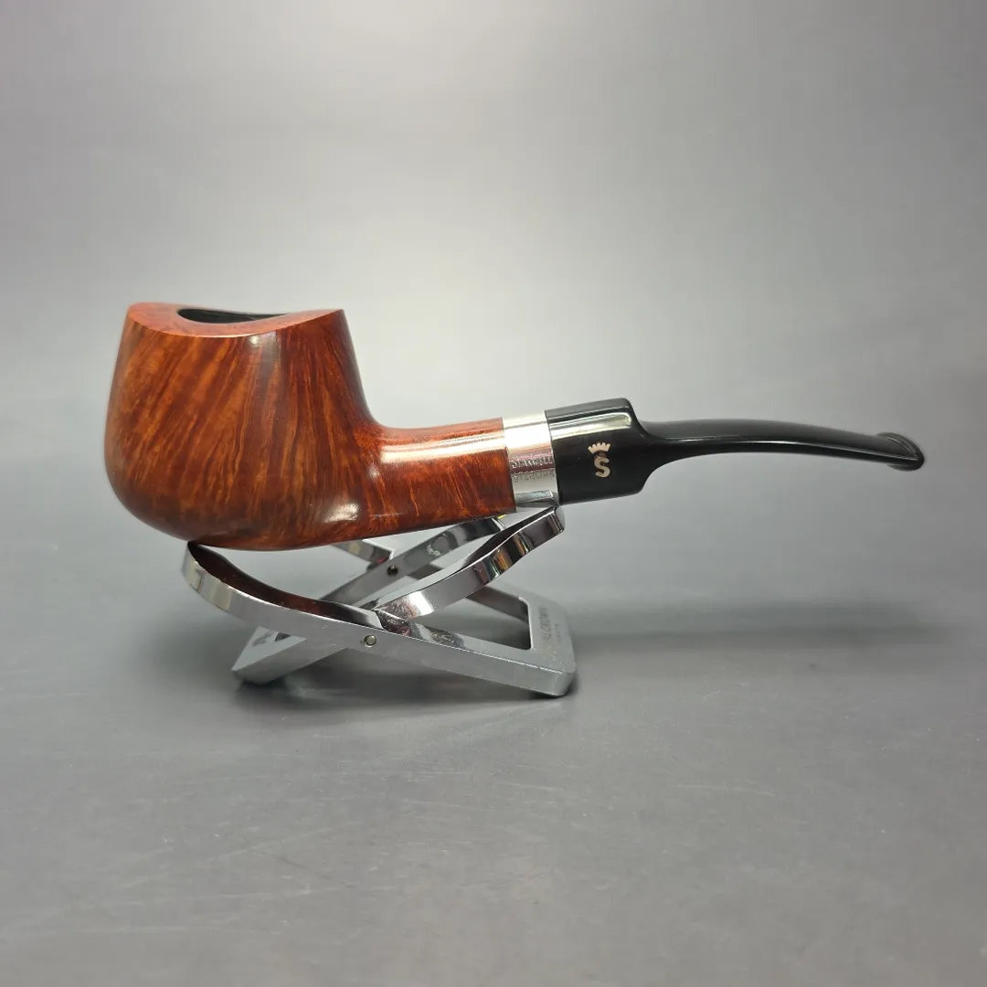Stanwell Sterling 11 Smooth Pot w/ Silver Estate Briar Pipe, 9mm - Image 2