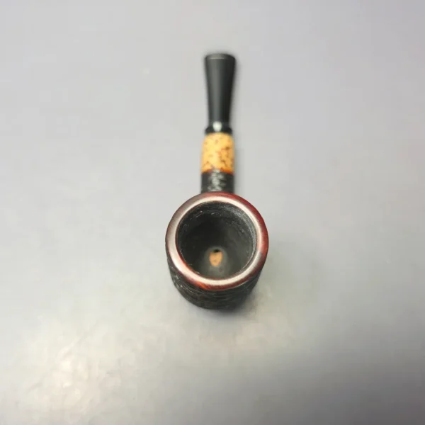Emiliano Partially Rusticated Nosewarmer w/ Jupati Handmade Briar Pipe, New - Image 8