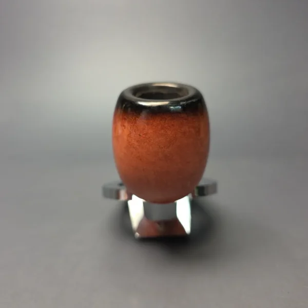 Barling Fumed Apple w/ Silver African Block Meerschaum Estate Pipe, English Estates - Image 4