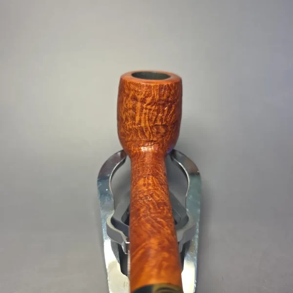Bruno Nuttens Heritage H1 Partially Sandblasted Canadian w/ Ebonite Briar Pipe, New - Image 6