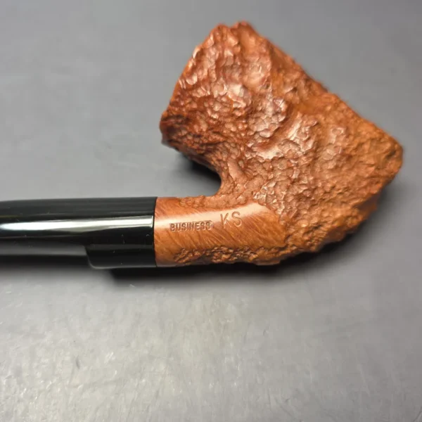 Sergio (Ascorti) Business KS Rusticated Dublin Estate Briar Pipe, Italian Estates - Image 9