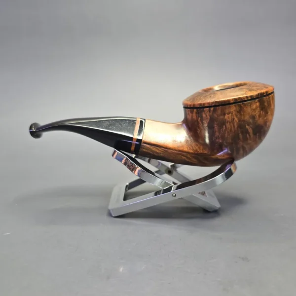 Jirsa 86 3 Star Smooth Bulldog Estate Briar Pipe, Unsmoked - Image 4