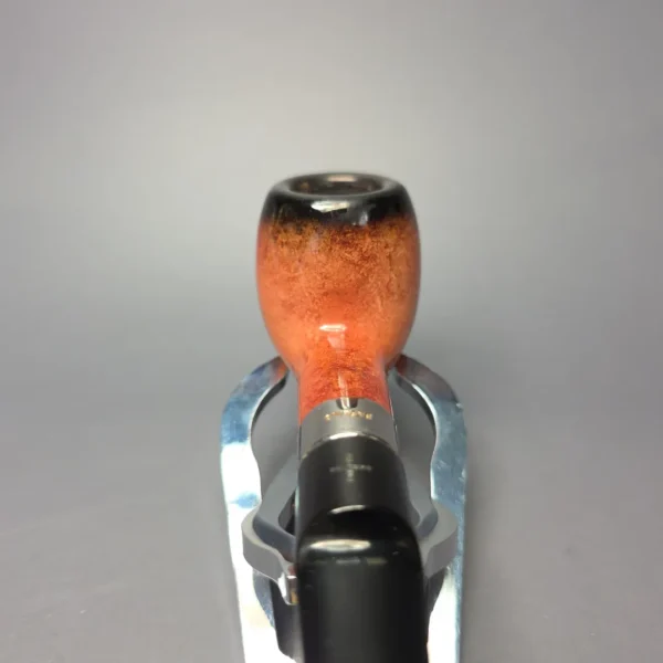 Barling Fumed Apple w/ Silver African Block Meerschaum Estate Pipe, English Estates - Image 7