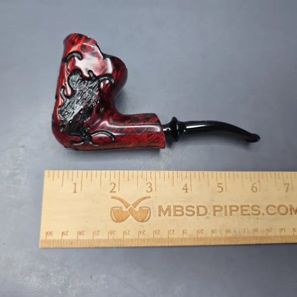 Nording Fantasy Partially Rusticated Freehand Estate Briar Pipe, Unsmoked - Image 11