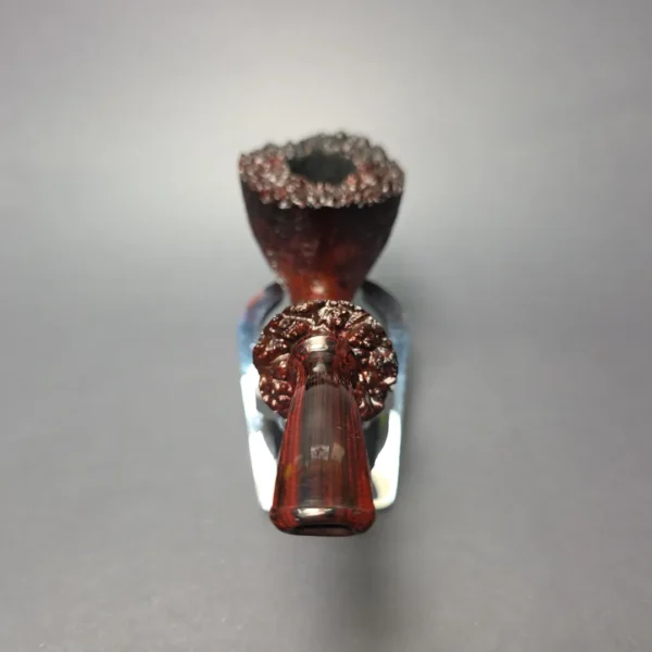Papa Bear's Pipes by Tim Beaumont Sandblasted Fumed Dublin Handmade Briar Pipe, New - Image 5