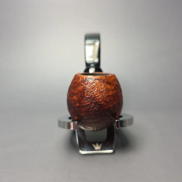 Moonshine MS12L Sandblasted Long Stem Grapeshot w/ Black stem Briar Pipe, New - Image 4
