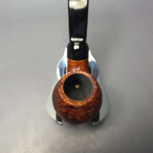 Moonshine MS12L Sandblasted Long Stem Grapeshot w/ Black stem Briar Pipe, New - Image 6