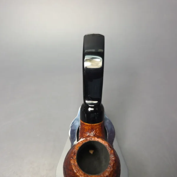 Moonshine MS12L Sandblasted Long Stem Grapeshot w/ Black stem Briar Pipe, New - Image 7