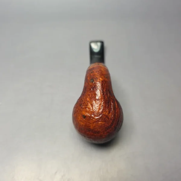 Moonshine MS12L Sandblasted Long Stem Grapeshot w/ Black stem Briar Pipe, New - Image 8