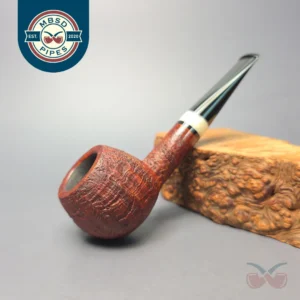 Emiliano Contrast Sandblasted Prince w/ Giraffe Bone Handmade Briar Pipe, New