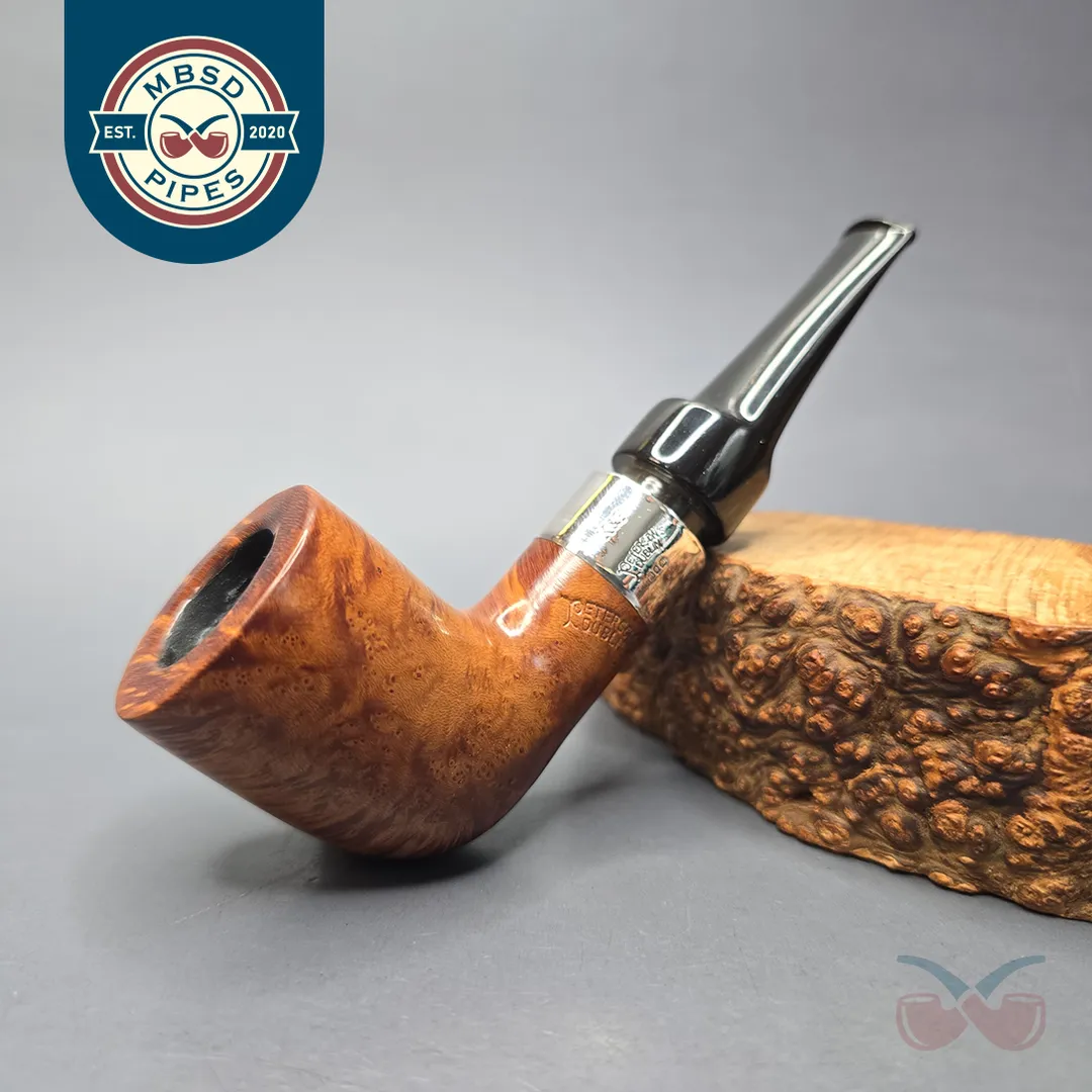 Peterson 1999 Antique Collection 1903 Smooth Dublin w/ Silver Estate Briar Pipe, Irish Estates