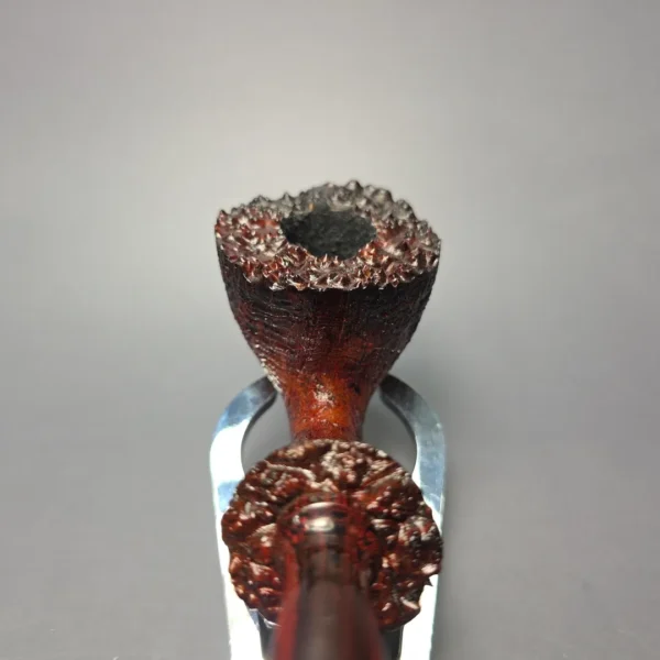 Papa Bear's Pipes by Tim Beaumont Sandblasted Fumed Dublin Handmade Briar Pipe, New - Image 6