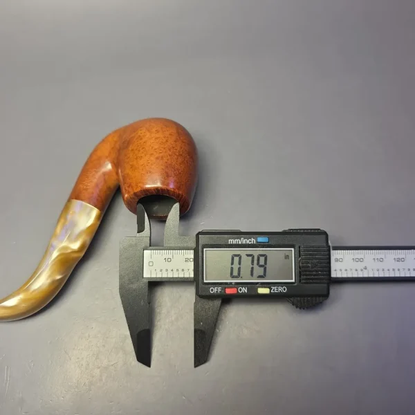 Savinelli Oscar Lucite 614 Smooth Oom Paul Estate Briar Pipe, Italian Estates - Image 10