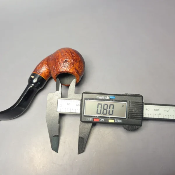 Moonshine MS12L Sandblasted Long Stem Grapeshot w/ Black stem Briar Pipe, New - Image 11