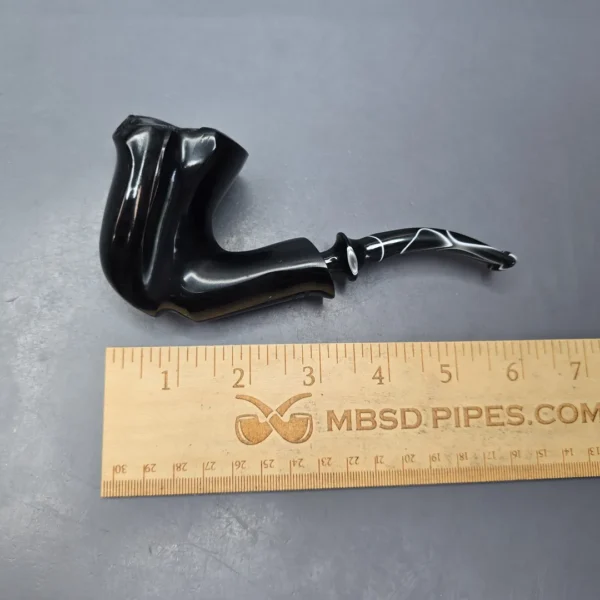 Nording Black Smooth Freehand Estate Briar Pipe, Unsmoked - Image 11