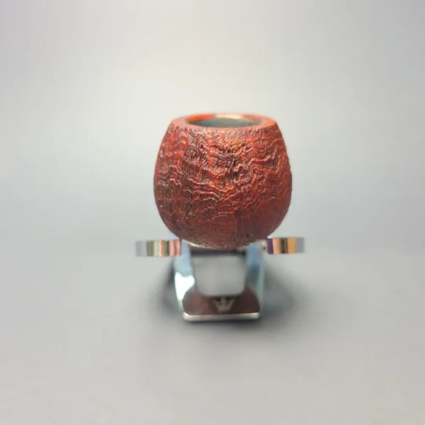 Emiliano Contrast Sandblasted Prince w/ Giraffe Bone Handmade Briar Pipe, New - Image 4