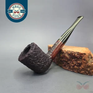 James Upshall Bark Group 5 Rusticated Dublin Estate Briar Pipe, Unsmoked