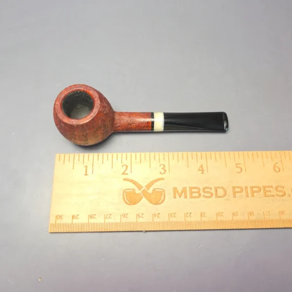 Emiliano Contrast Sandblasted Prince w/ Giraffe Bone Handmade Briar Pipe, New - Image 11