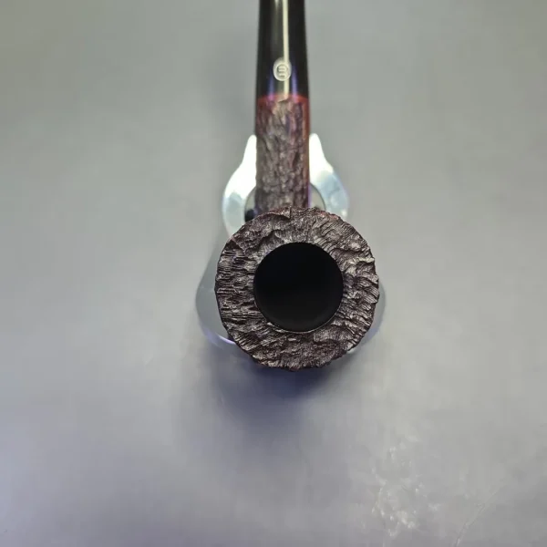 James Upshall Bark Group 5 Rusticated Dublin Estate Briar Pipe, Unsmoked - Image 6