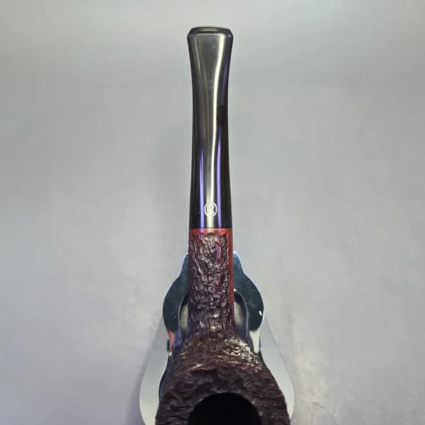 James Upshall Bark Group 5 Rusticated Dublin Estate Briar Pipe, Unsmoked - Image 7