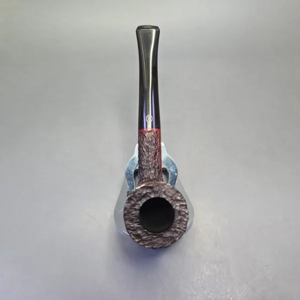 James Upshall Bark Group 5 Rusticated Dublin Estate Briar Pipe, Unsmoked - Image 8