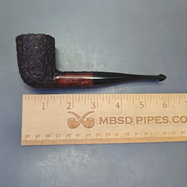 James Upshall Bark Group 5 Rusticated Dublin Estate Briar Pipe, Unsmoked - Image 11