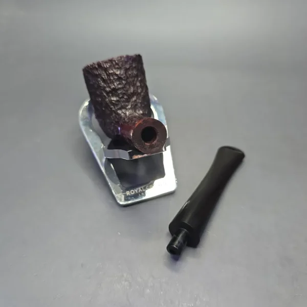 James Upshall Bark Group 5 Rusticated Dublin Estate Briar Pipe, Unsmoked - Image 13