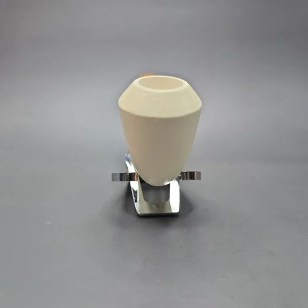 MBSD Meerschaum Silver XL Rusticated Rhodesian Reverse Calabash Block Meerschaum Pipe, New - Image 4