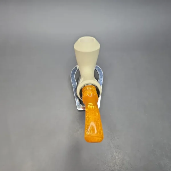MBSD Meerschaum Silver XL Rusticated Rhodesian Reverse Calabash Block Meerschaum Pipe, New - Image 6