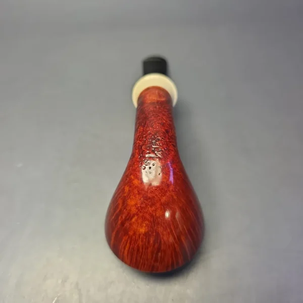Sebastian Heck Partially Sandblasted Rhodesian w/ Ivorite Handmade Briar Pipe, New - Image 9