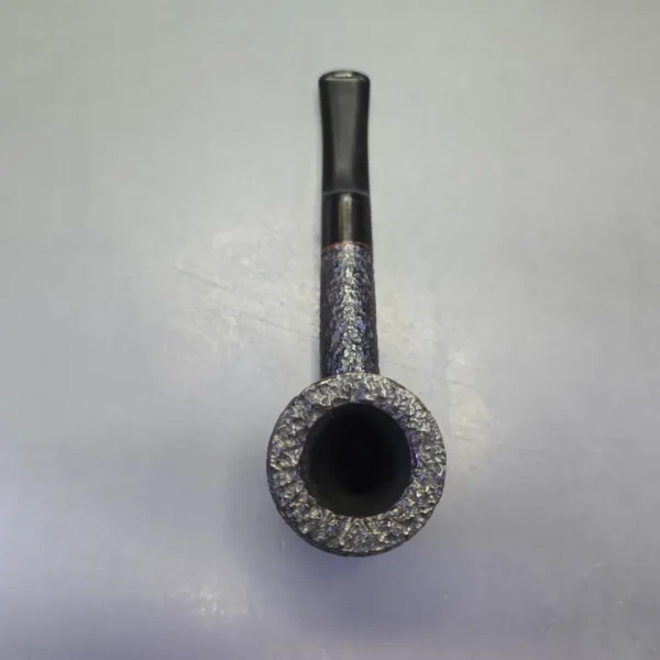 Savinelli Baronet Bruyere 114 EX Rusticated Billiard Estate Briar Pipe, Unsmoked - Image 8