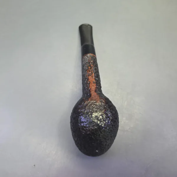 Savinelli Baronet Bruyere 114 EX Rusticated Billiard Estate Briar Pipe, Unsmoked - Image 9