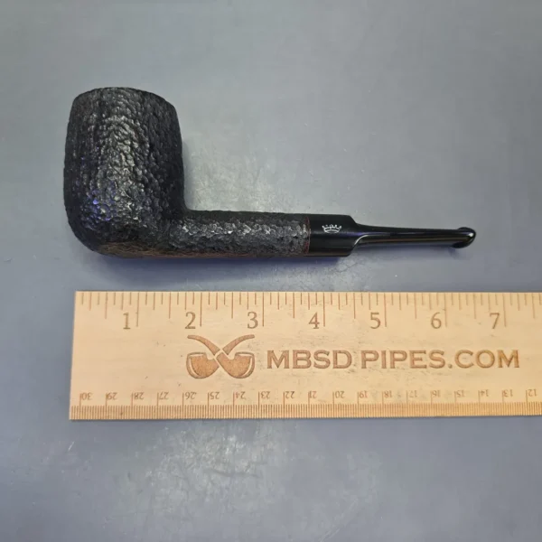 Savinelli Baronet Bruyere 114 EX Rusticated Billiard Estate Briar Pipe, Unsmoked - Image 11
