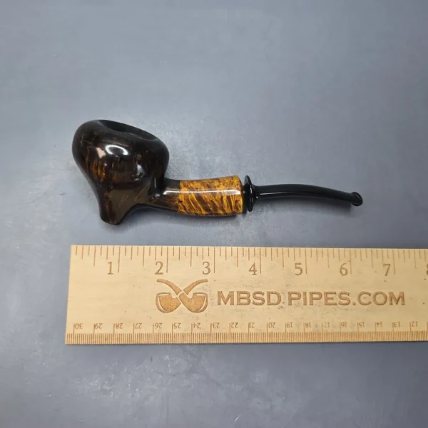 Sebastian Heck Smooth Fig w/ Masur Birch Handmade Briar Pipe, New - Image 11