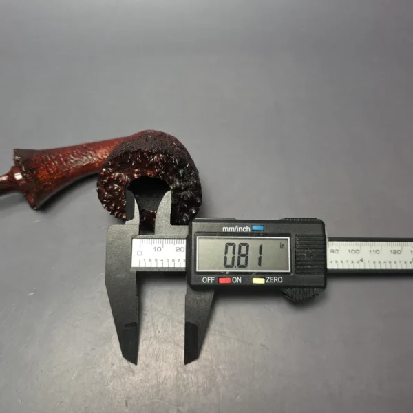 Papa Bear's Pipes by Tim Beaumont Sandblasted Fumed Dublin Handmade Briar Pipe, New - Image 12