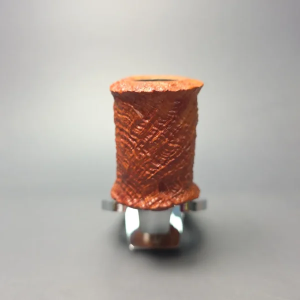 Nate King Natural Sandblasted "Eastwood" Stack Handmade Briar Pipe, New - Image 3