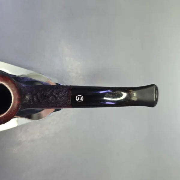James Upshall Bark Group 6 Partially Rusticated Stack Brandy Estate Briar Pipe, Unsmoked - Image 7
