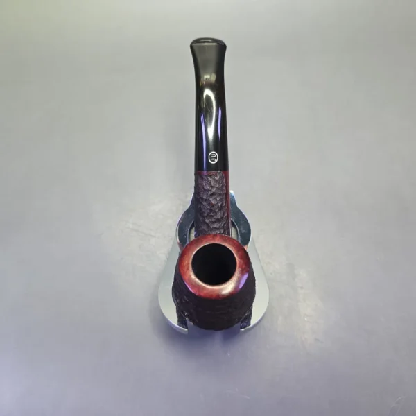 James Upshall Bark Group 6 Partially Rusticated Stack Brandy Estate Briar Pipe, Unsmoked - Image 8