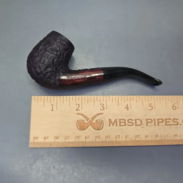 James Upshall Bark Group 6 Partially Rusticated Stack Brandy Estate Briar Pipe, Unsmoked - Image 11