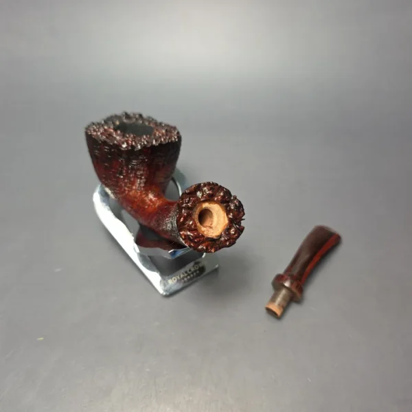 Papa Bear's Pipes by Tim Beaumont Sandblasted Fumed Dublin Handmade Briar Pipe, New - Image 13