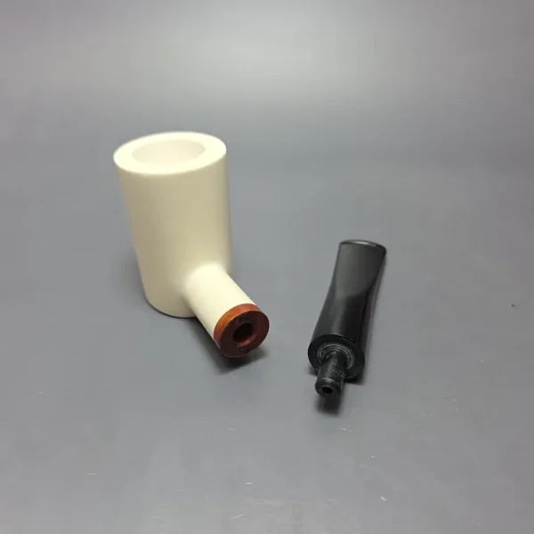 MBSD Meerschaum Deluxe Smooth Poker Block Meerschaum, Pipe Briar-Mortise, New - Image 8