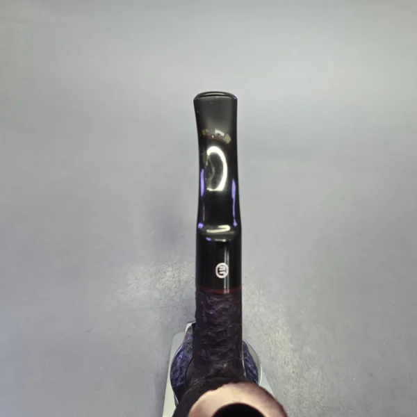 James Upshall Bark Group 6 Partially Rusticated Bent Billiard Estate Briar Pipe, Unsmoked - Image 6