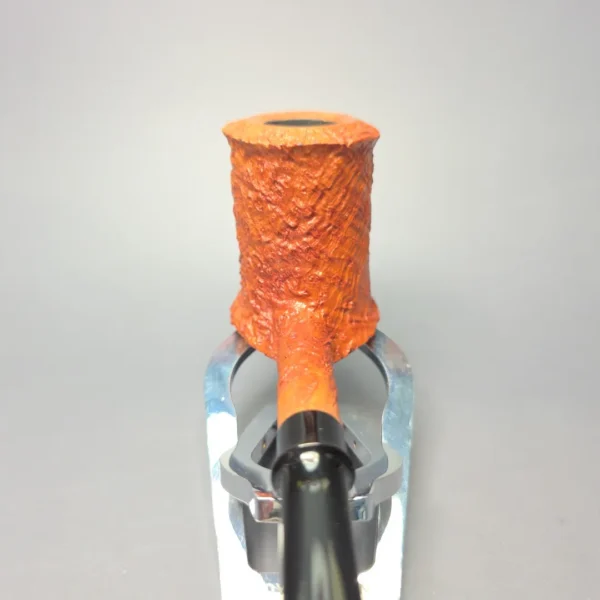 Nate King Natural Sandblasted "Eastwood" Stack Handmade Briar Pipe, New - Image 6