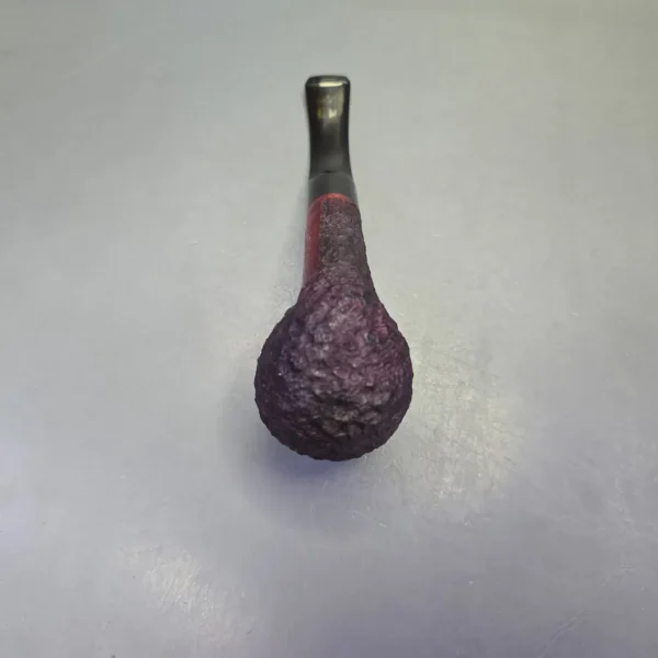 James Upshall Bark Group 6 Partially Rusticated Bent Billiard Estate Briar Pipe, Unsmoked - Image 8