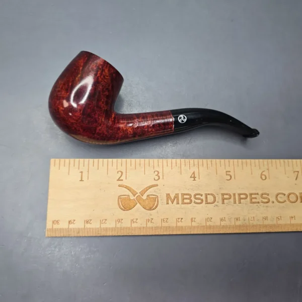 Rattray's Marlin 2 Smooth Bent Billiard Estate Briar Pipe, Unsmoked, 9mm - Image 13