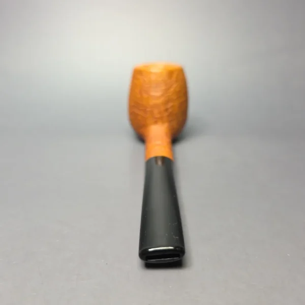 Buckeye Hand Made Tan Sandblasted Brandy Briar Pipe, New - Image 5