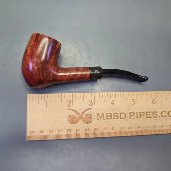 Charatan's Make Belvedere 318DC Smooth Bent Billiard Estate Briar Pipe, English Estates - Image 12