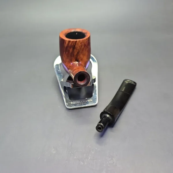 Charatan's Make Belvedere 318DC Smooth Bent Billiard Estate Briar Pipe, English Estates - Image 14