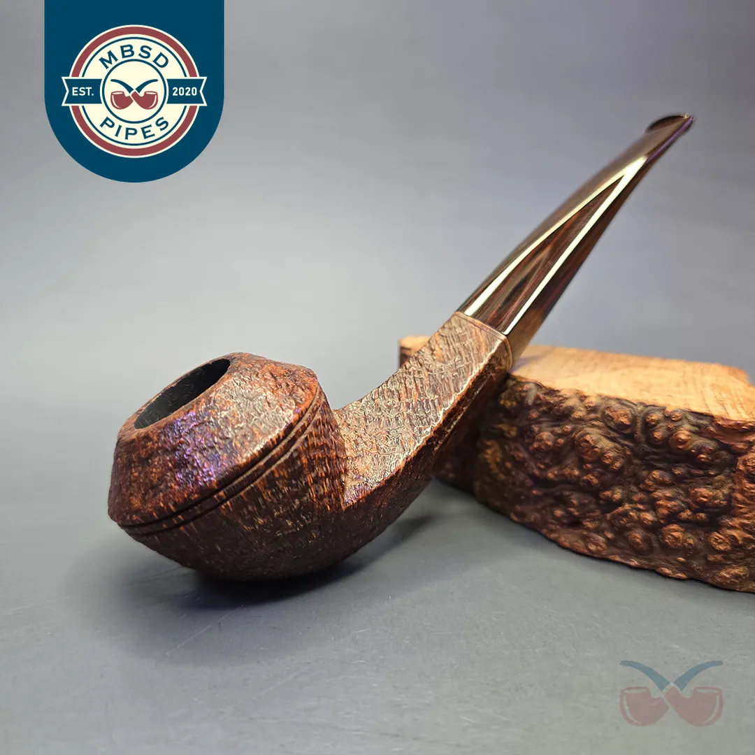 Scott Thile 2015 OP2 Sandblasted Bulldog Estate Briar Pipe, American Estates